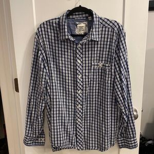 Paper denim and cloth blue and white shirt XL